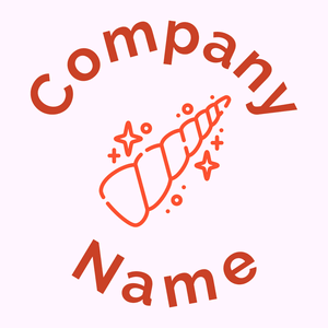 Horn logo on a Lavender Blush background - Abstrait