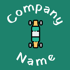 Longboard logo on a Elf Green background - Spiele & Freizeit