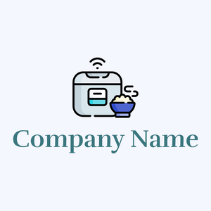 Rice cooker logo on a Ghost White background - Alimentos & Bebidas