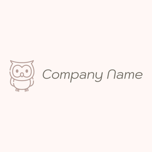 Owl logo on a Snow background - Abstract