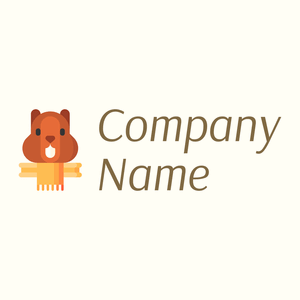 Groundhog logo on a Ivory background - Abstracto