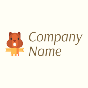Groundhog logo on a Ivory background - Abstrakt