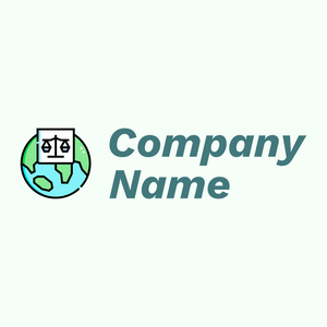 International law logo on a Mint Cream background - Comunidad & Sin fines de lucro