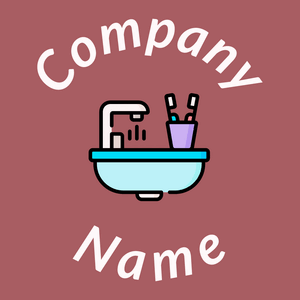 Sink logo on a Coral Tree background - Reinigung & Wartung