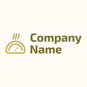 Empanada logo on a Floral White background - Alimentos & Bebidas