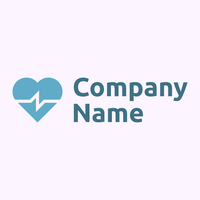 Heart rate logo on a pink background - Medical & Pharmaceutical