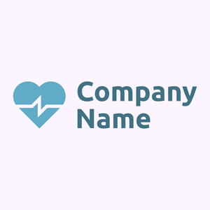 Heart rate logo on a pink background - Medical & Farmacia