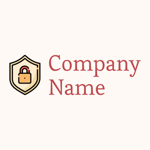 Protection logo on a Seashell background - Internet