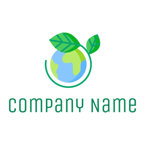 Planet earth logo on a White background - Abstract