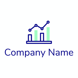 Bar chart logo on a White background - Business & Consulting