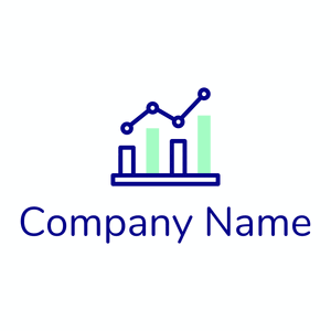 Bar chart logo on a White background - Negócios & Consultoria