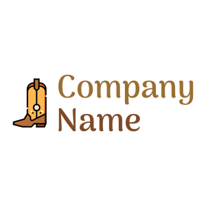 Cowboy Boot logo on a White background - Abstracto