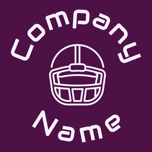 Football helmet on a Pompadour background - Sport