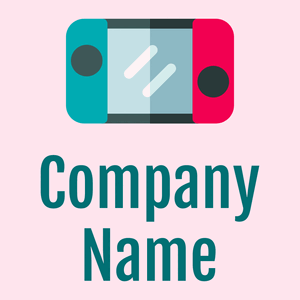 Nintendo switch logo on a Lavender Blush background - Abstrait