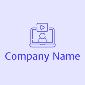 Video call logo on a Ghost White background - Negócios & Consultoria