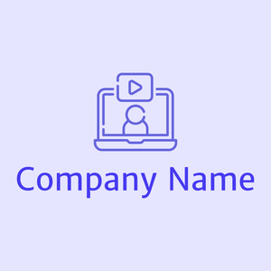 Video call logo on a Ghost White background - Entreprise & Consultant