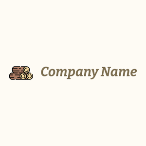 Wood Pile logo on a Floral White background - Meio ambiente