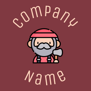 Lumberjack logo on a Stiletto background - Construcción & Herramientas