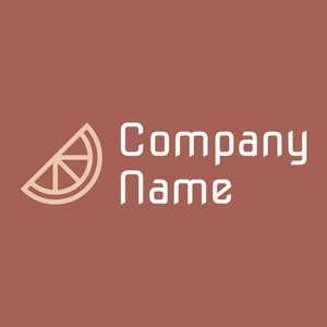 Lemon slice logo on a Au Chico background - Eten & Drinken