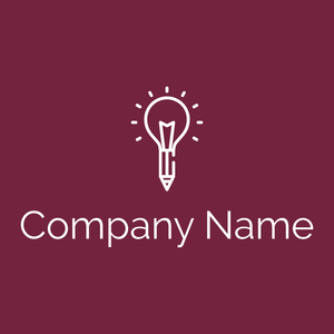 Copywriting logo on a Claret background - Negócios & Consultoria