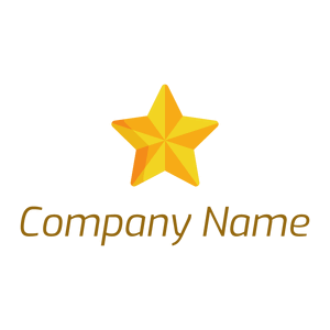 Faced Star logo on a White background - Abstrait