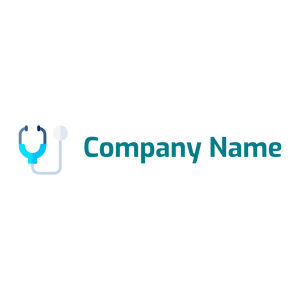 Stethoscope logo on a White background - Hospital & Farmácia