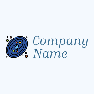 Milky way logo on a Alice Blue background - Abstrato