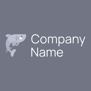 Shark on a Storm Grey background - Abstrakt