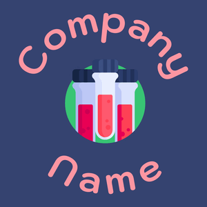 Blood test logo on a Torea Bay background - Industrial