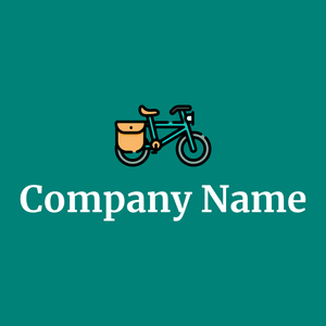 Bicycle on a Teal background - Deportes