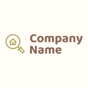 Real estate logo on a Floral White background - Zakelijk & Consulting