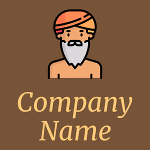 Guru logo on a Shingle Fawn background - Religion
