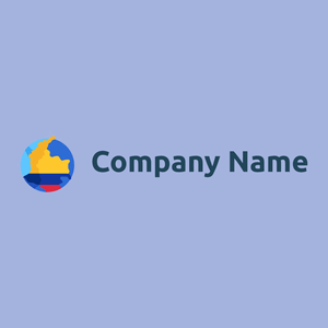 Colombia logo on a Light Steel Blue background - Viaggi & Alberghi
