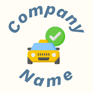 Taxi logo on a Floral White background - Automobili & Veicoli