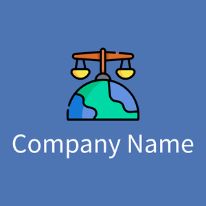 International law logo on a Steel Blue background - Empresa & Consultantes