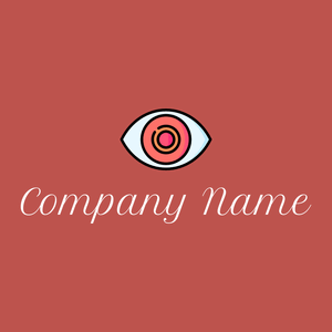 Red eye logo on a Sunset background - Médicale & Pharmaceutique