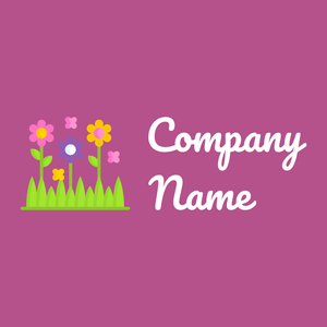 Flowers logo on a Royal Heath background - Fiori