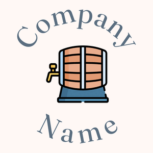 Wine barrel on a Seashell background - Landwirtschaft