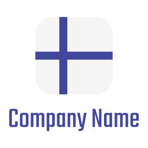 Flag Finland logo on a White background - Reizen & Hotel