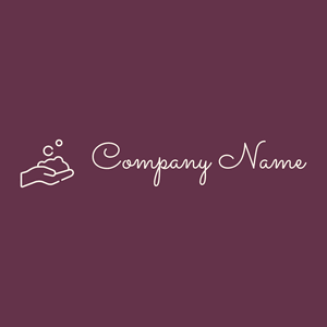 Washing hand logo on a Tawny Port background - Nettoyage & Entretien