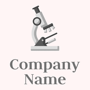 Microscope logo on a Snow background - Medizin & Pharmazeutik