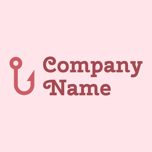 Fishing logo on a Misty Rose background - Spiele & Freizeit