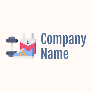 Sport logo on a Seashell background - Sport
