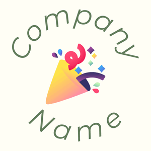 Confetti logo on a Ivory background - Abstrait