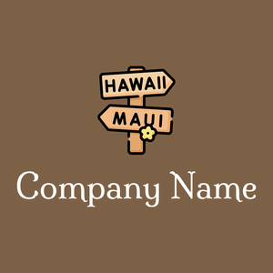 Signs logo on a Dark Wood background - Reise & Hotel