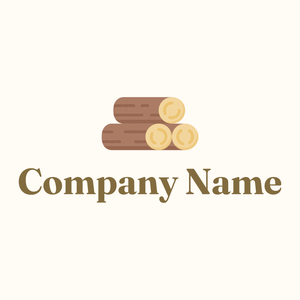 Wood logo on a Floral White background - Meio ambiente