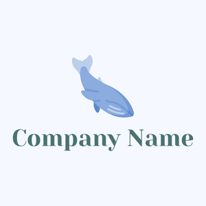 Blue whale on a Alice Blue background - Animales & Animales de compañía