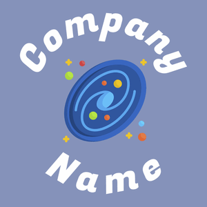 Milky way logo on a Wild Blue Yonder background - Abstrakt
