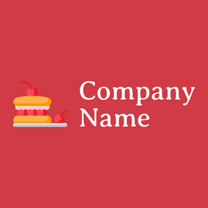 Pastry logo on a Mahogany background - Alimentos & Bebidas