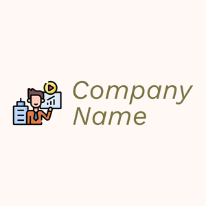 Corporate logo on a Seashell background - Zakelijk & Consulting
